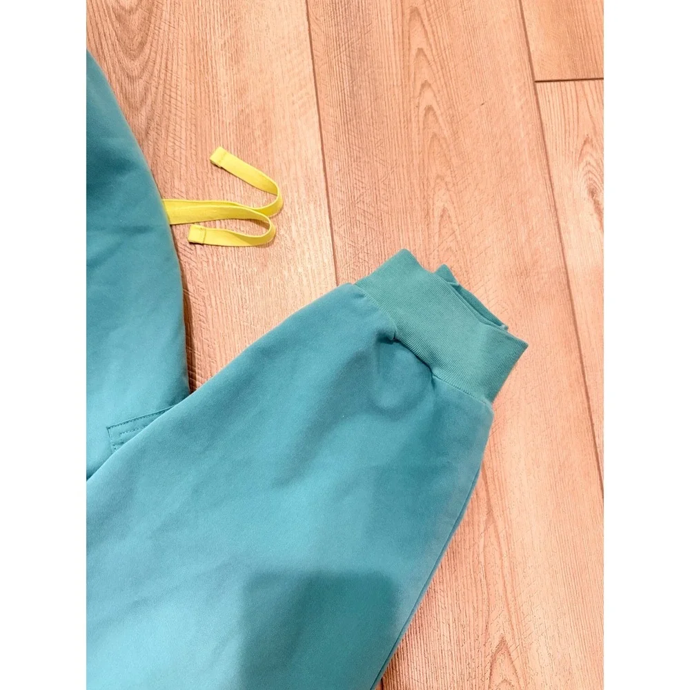 FIGS Zamora Jogger‎ Scrub Pants Teal Blue Neon Drawstring 3XL 1SW200002 Mens